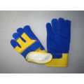 Blue Cow Split Leather Palm Acrylic Lining Winter Glove-3085